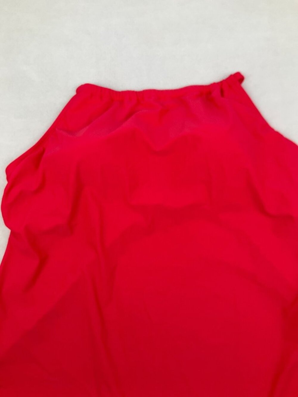 Shade & Shore size Medium 8-10 Red Tankini Top Adjustable Straps Swimwear - Picture 4 of 7